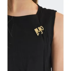 Abito tinta unita elegante con zip posteriore
