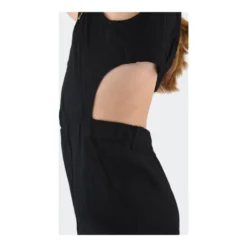 Abito tinta unita elegante con zip posteriore