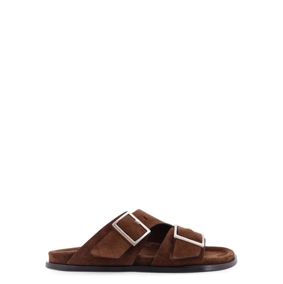 Alba Double Buckle Slide Sandals