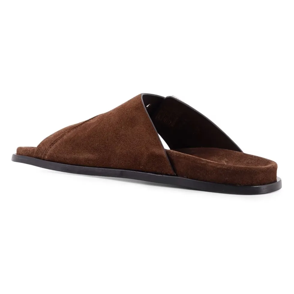 Alba Double Buckle Slide Sandals