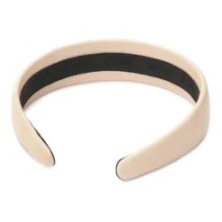 Almindelig læder pandebånd i pudderrosa