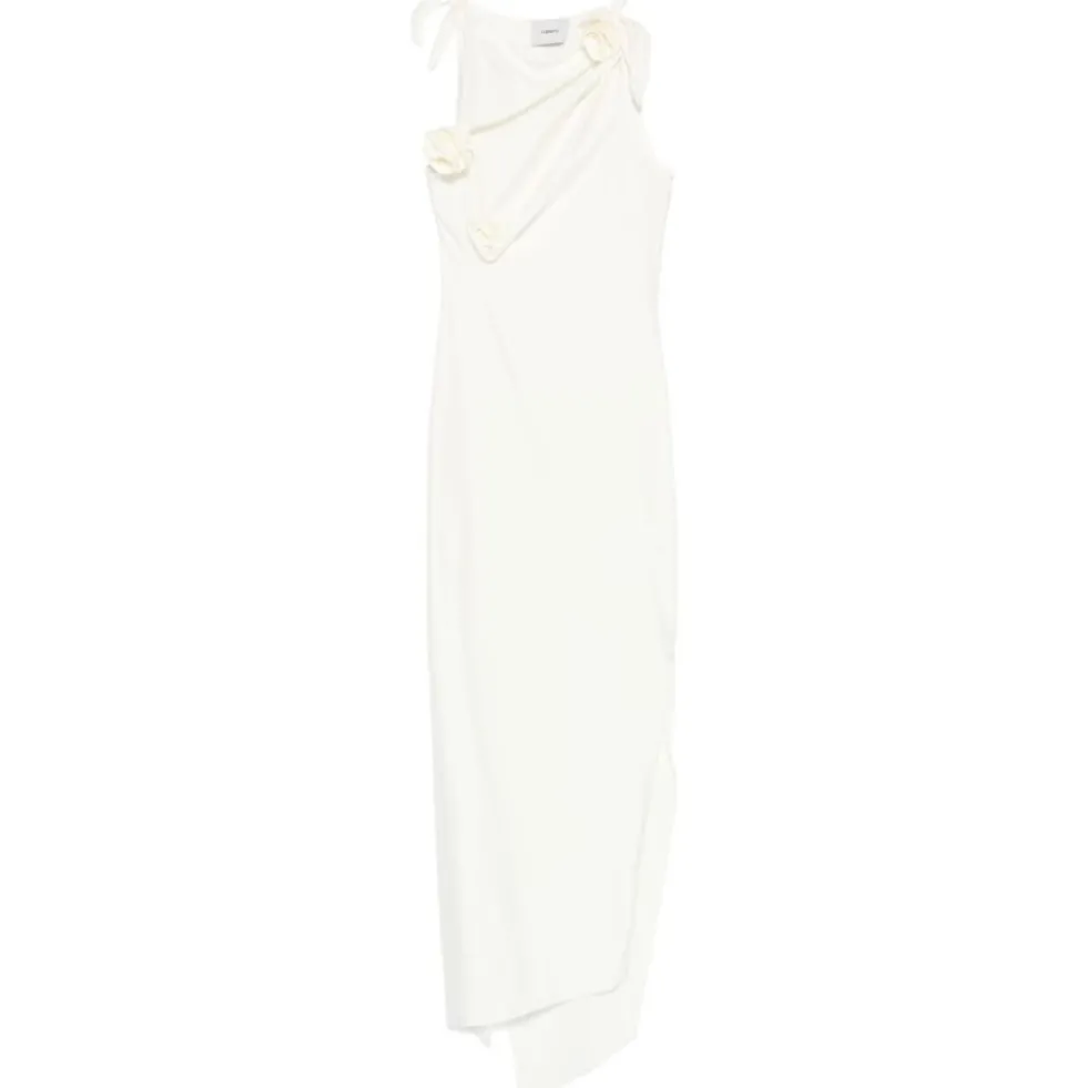 Asymmetrisk Blomster Maxi Kjole
