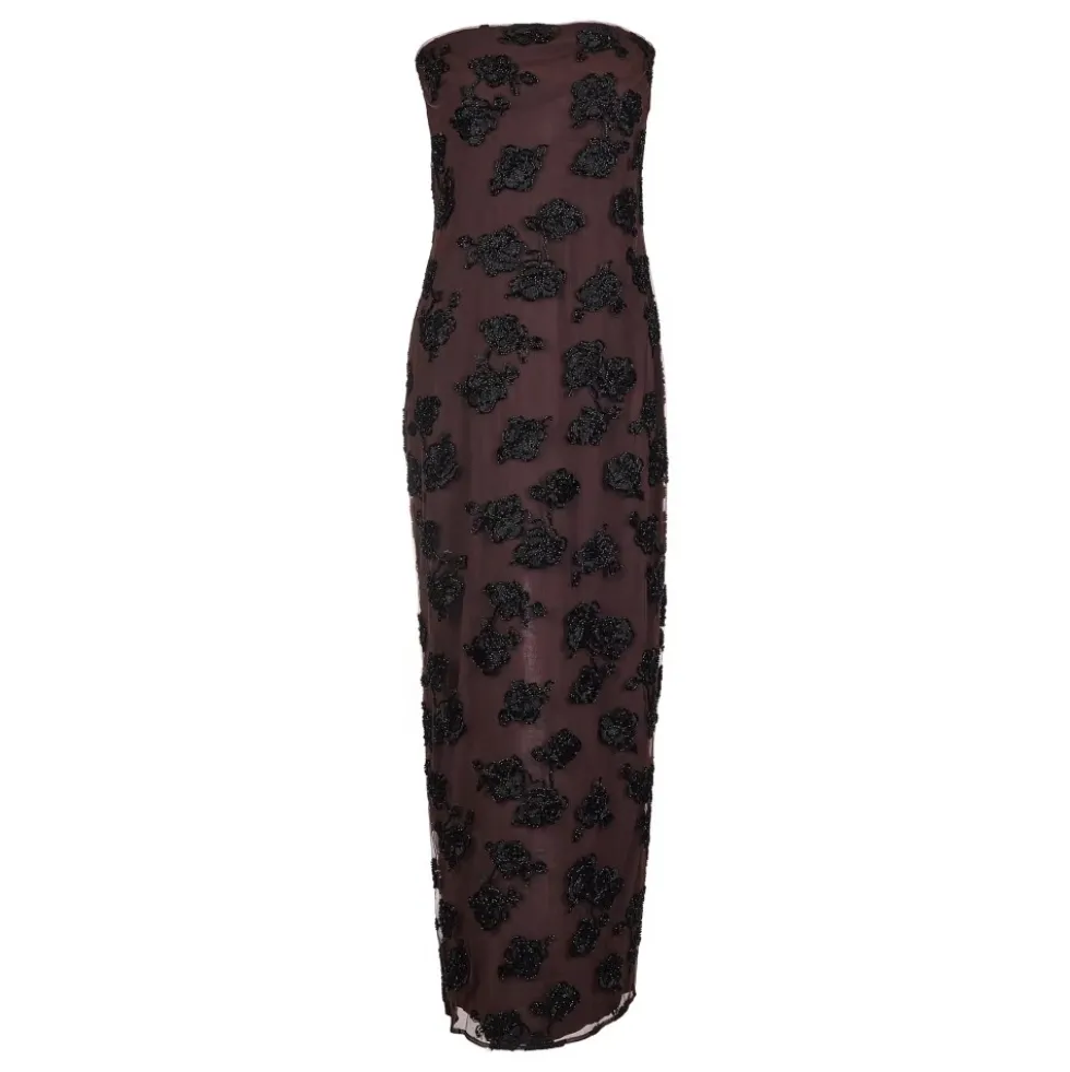 Beaded Maxi Tube Kjole