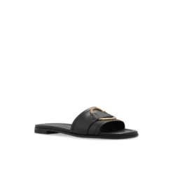 Bell Smooth Leather Flat Sandaler