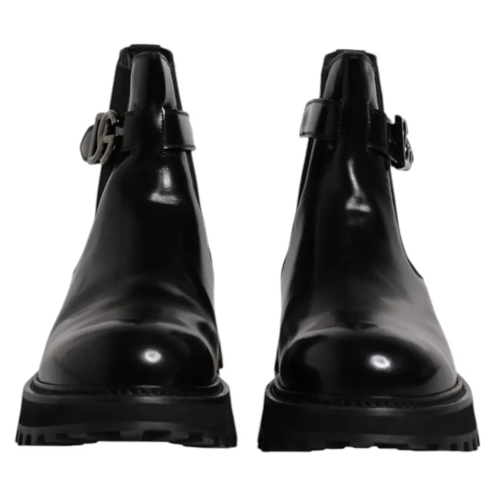 Belted Logo Chelsea Boots