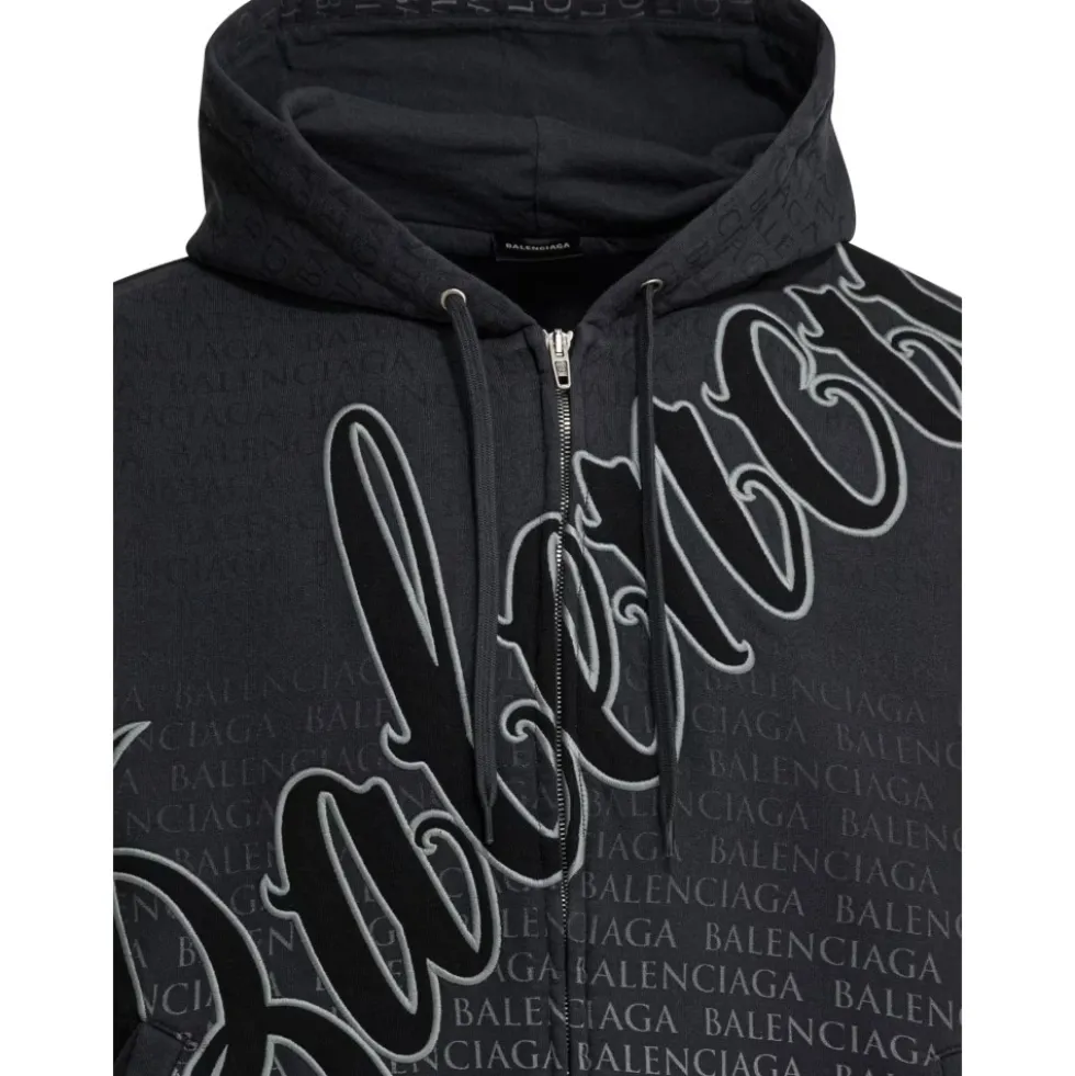 Big B Oversized Zip-Up Hoodie