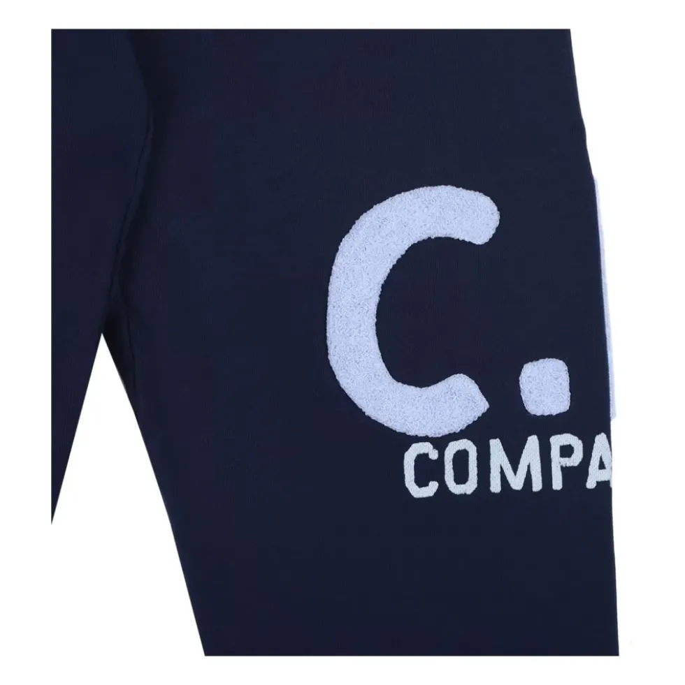 Blå Logo Print Sweatpants