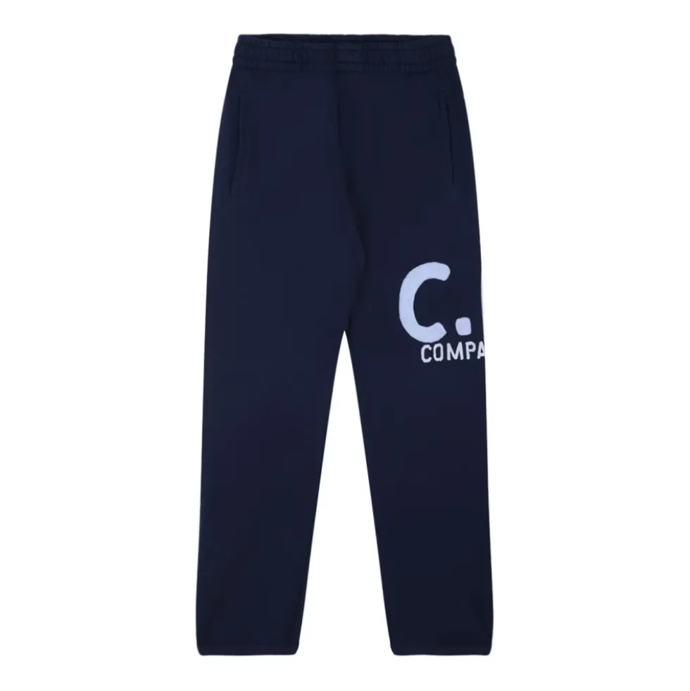 Blå Logo Print Sweatpants