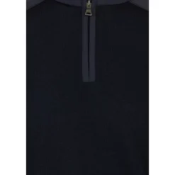 Blå Sweater Half Zip Stil