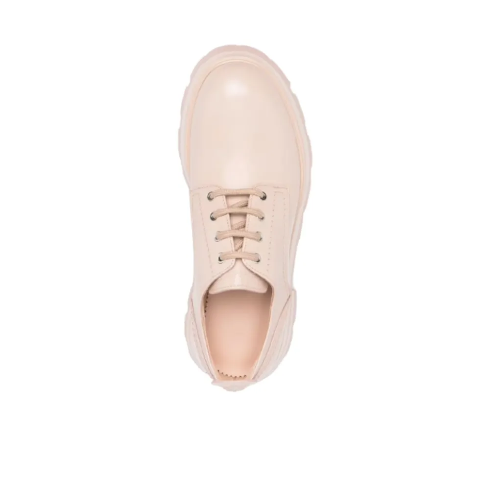 Blush Læder Snørestøvler