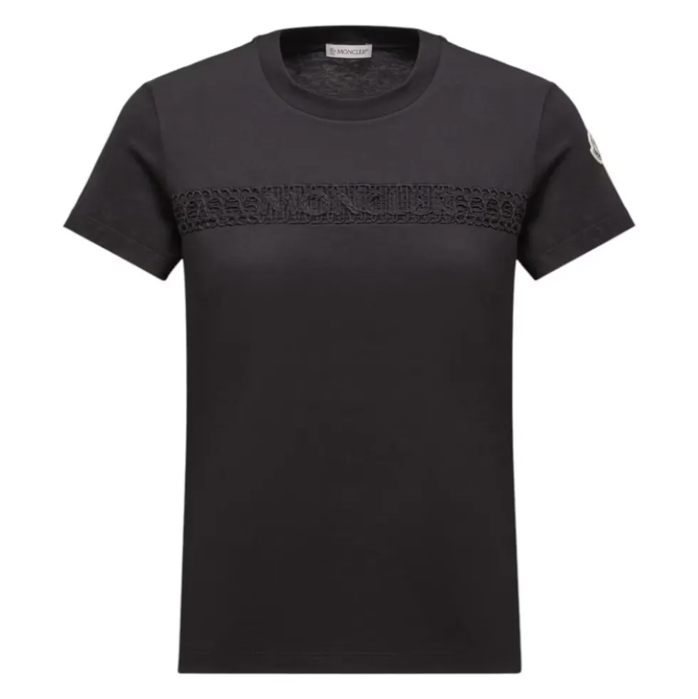 Broderet Logo Bomulds T-Shirt