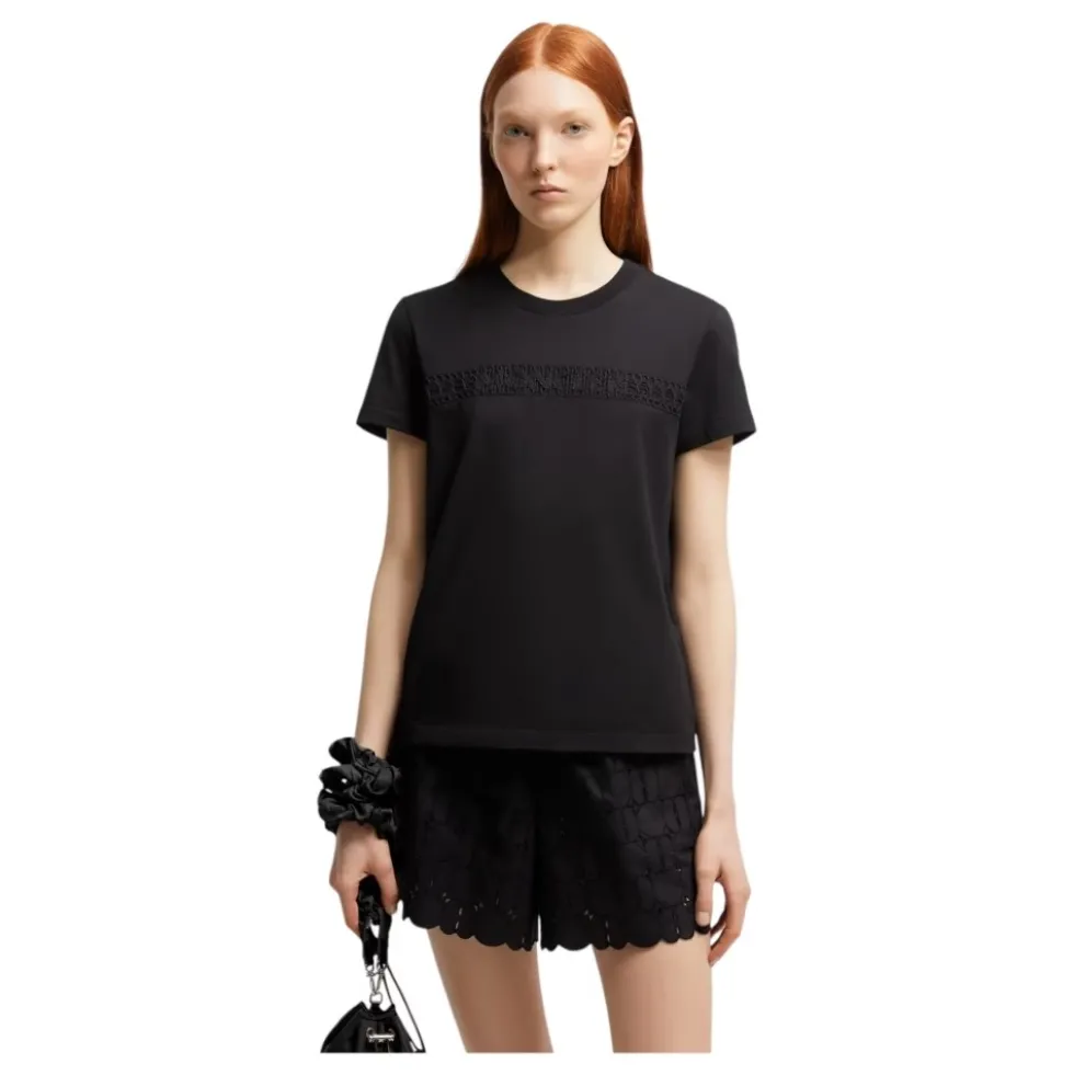 Broderet Logo Bomulds T-Shirt