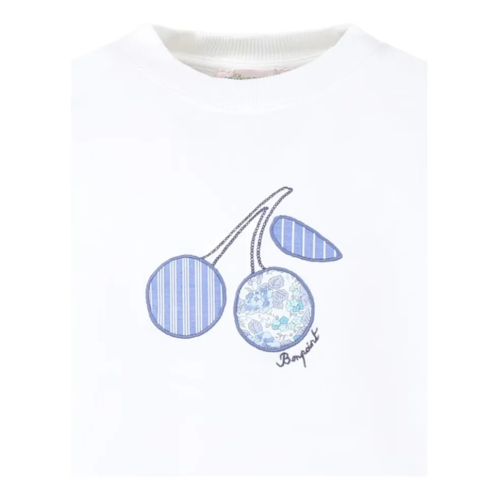 Broderet Logo Hvide T-shirts og Polos