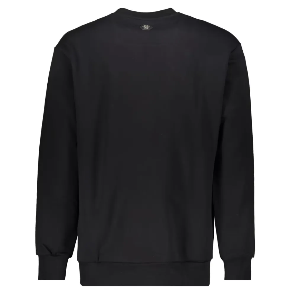 Broderet Sweatshirt med Print
