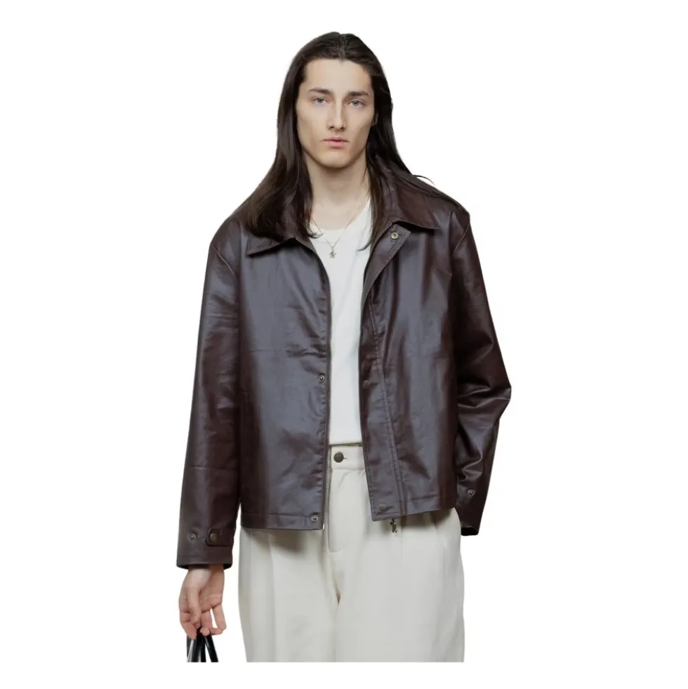 Brown Buckle Wax Jacket