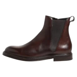 Brun Chelsea Læder Mid Calf Støvler