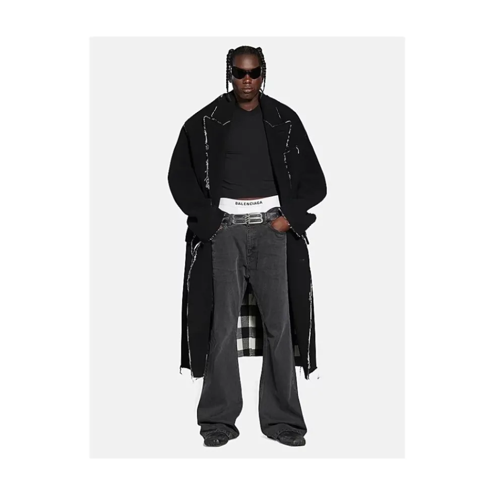 Buffalo Check Oversized Frakke