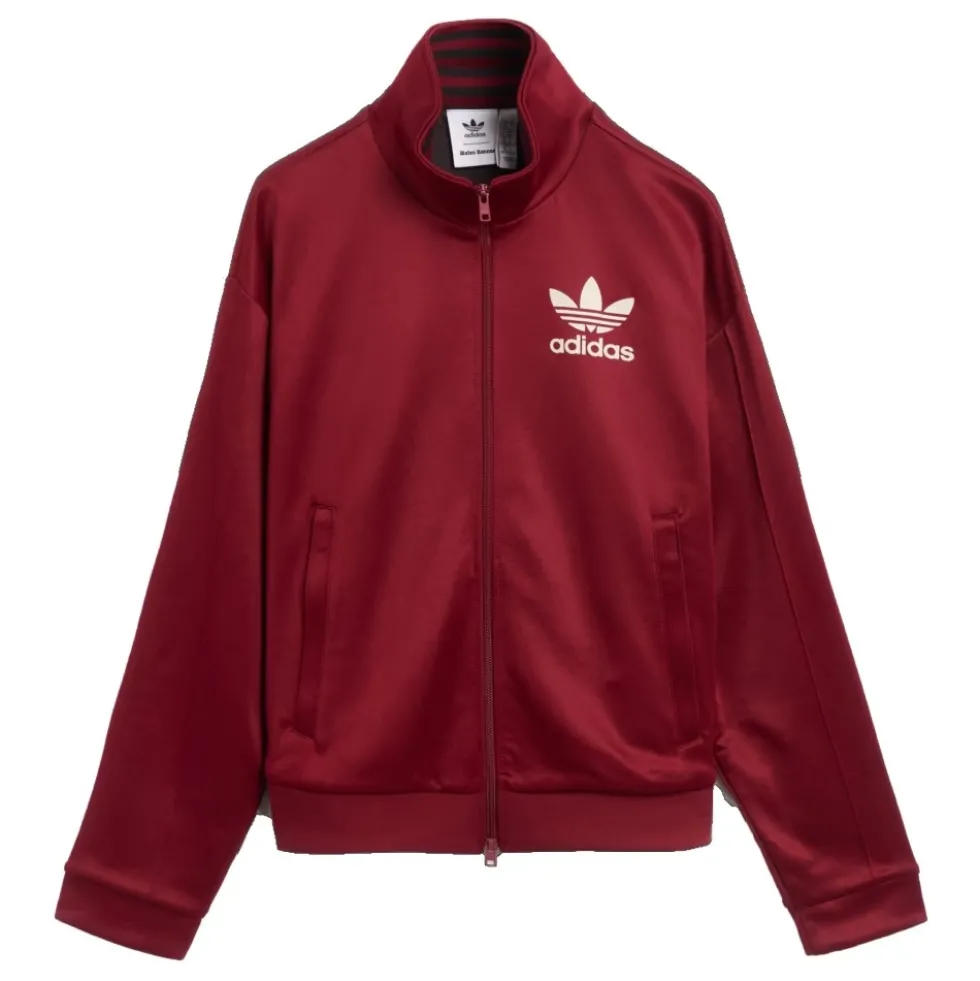 Burgundy Track Jacket med Sideprint