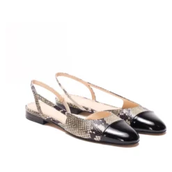 Cap-toe Slingback Flade Pumps