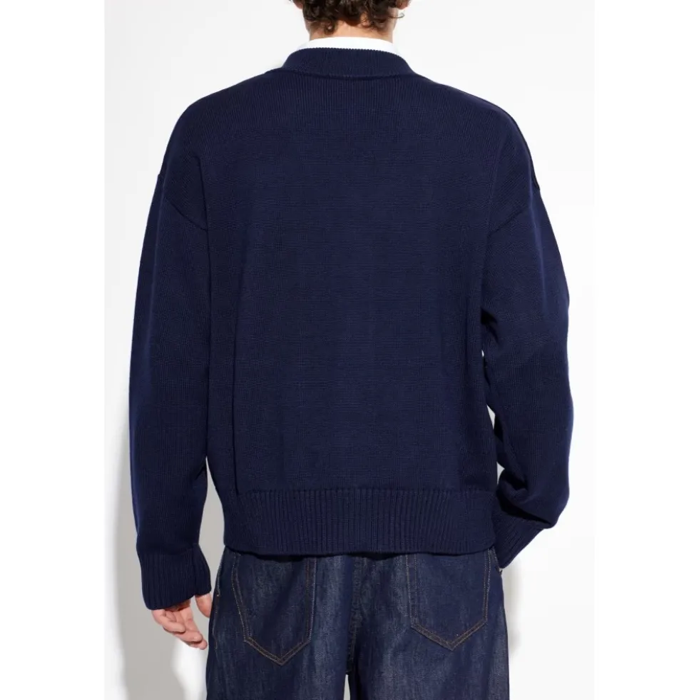 Cardigan med logo