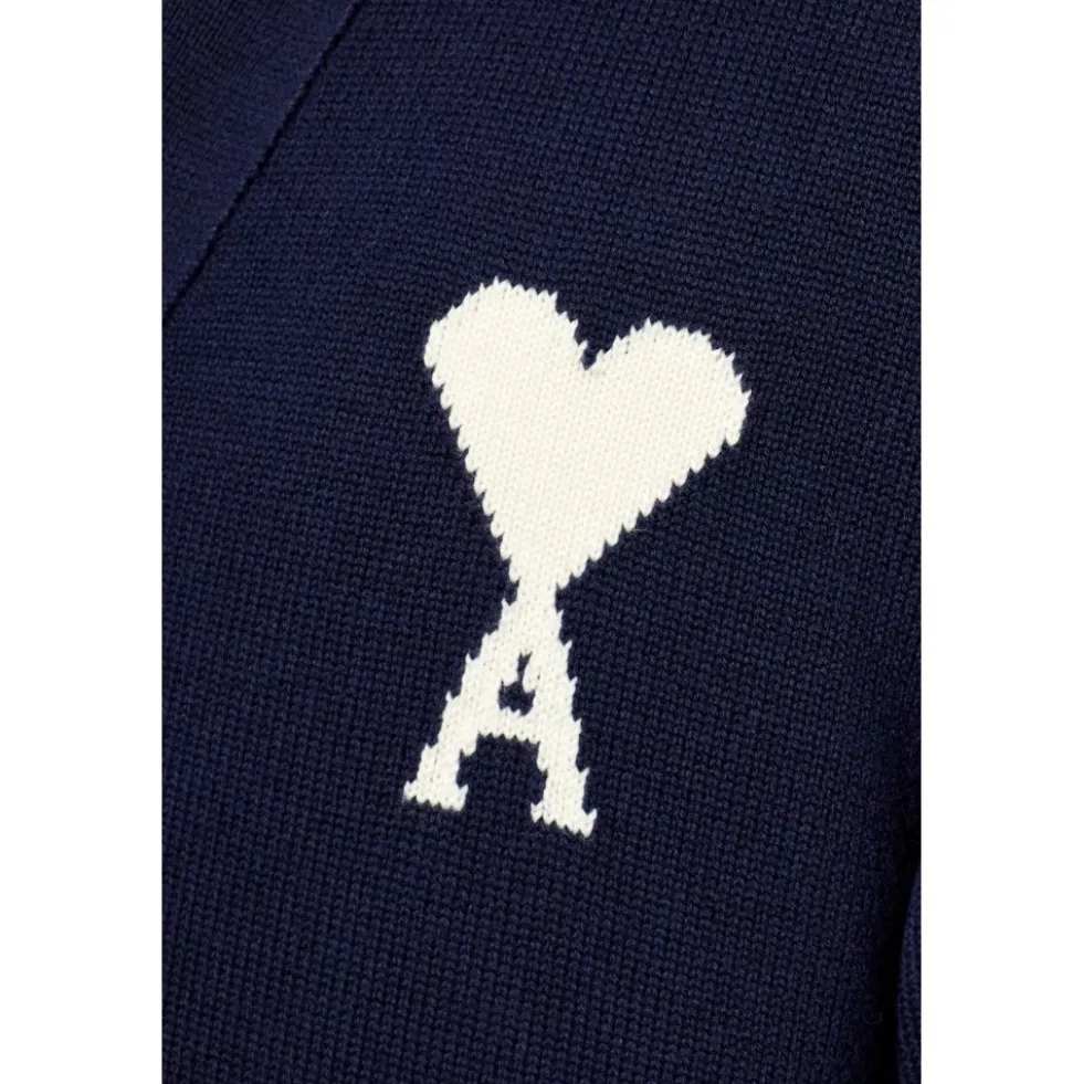 Cardigan med logo