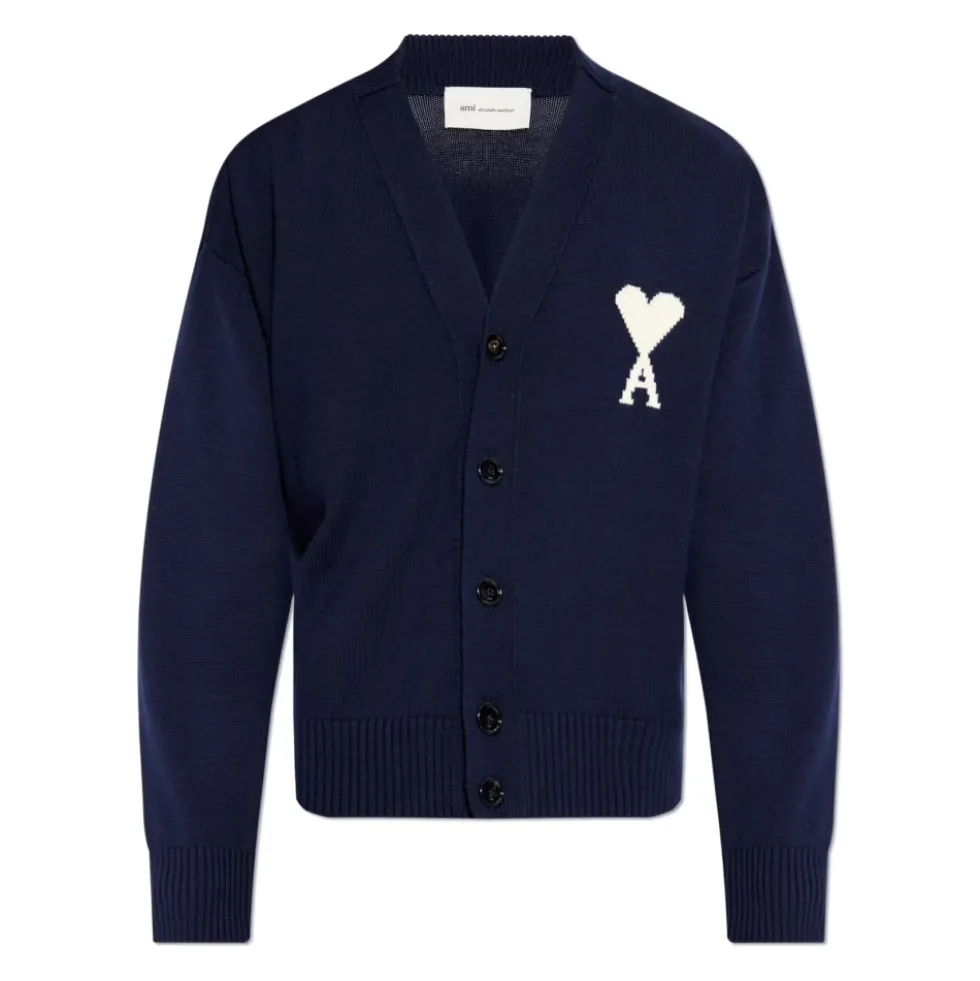 Cardigan med logo