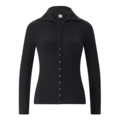 Cardigan med standkrave