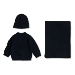 Cardigan, tørklæde og hattesæt
