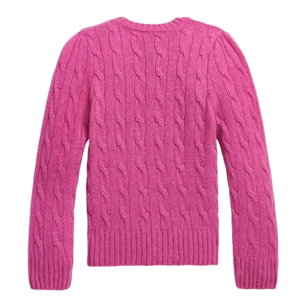 Cashmere-blend Kabelstrikket Sweater