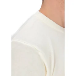 Cashmere Crewneck Sweater med ruskindslap