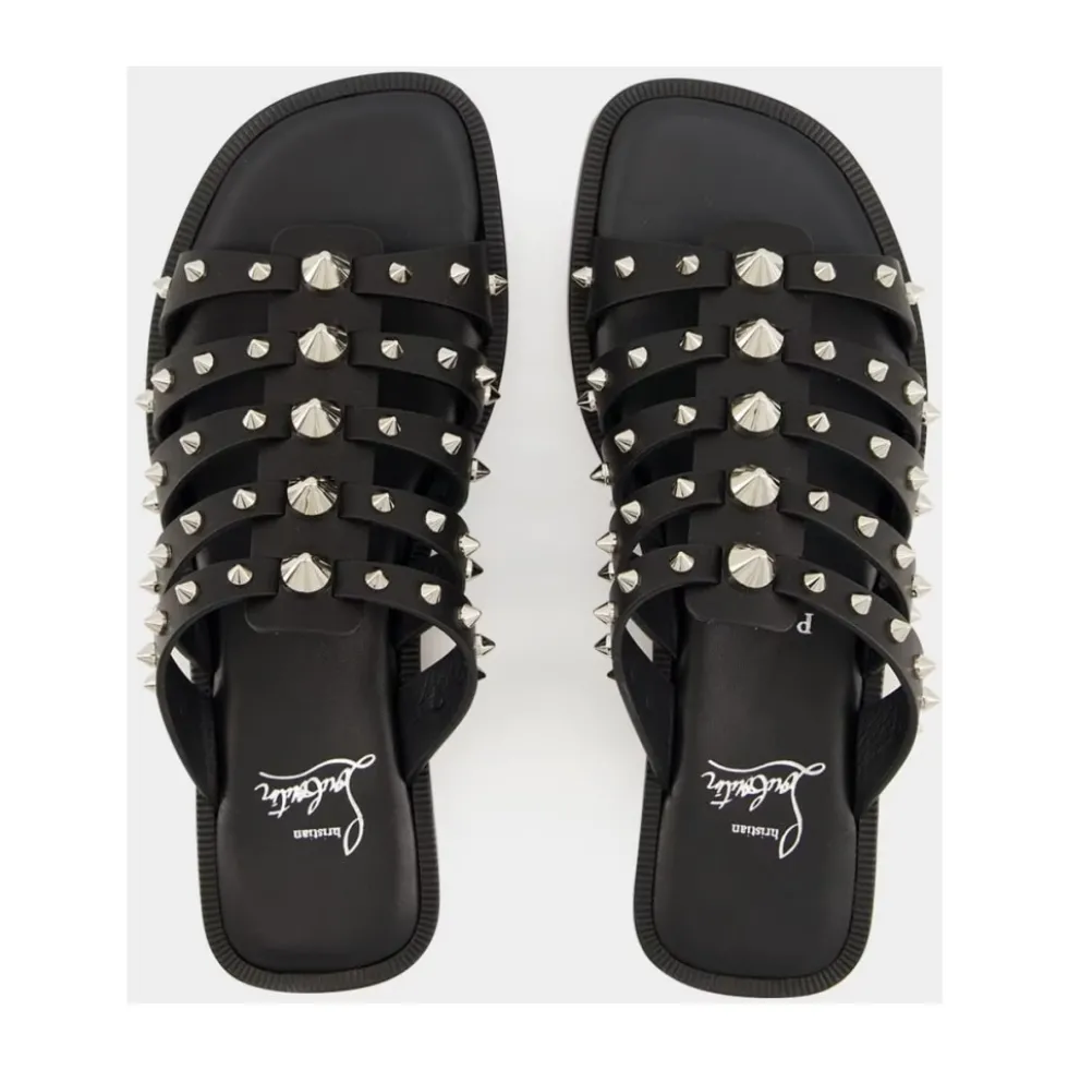 Charja Flat Mules med Nitter