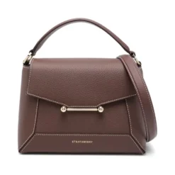 Chokoladebrun Foldover Top Taske