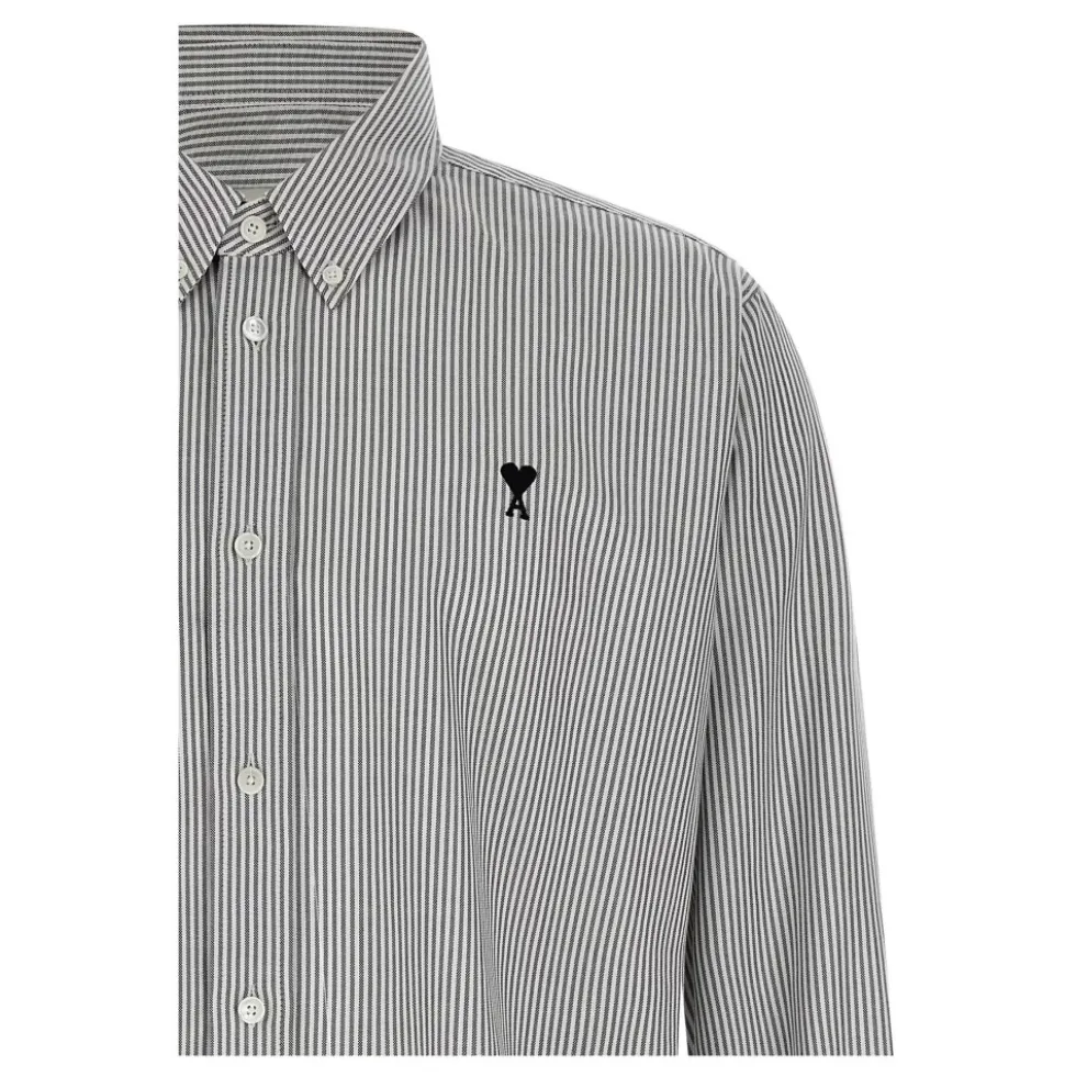 Classic Fit Ami De Coeur Stribet Bomulds Oxford Button-Down Skjorte