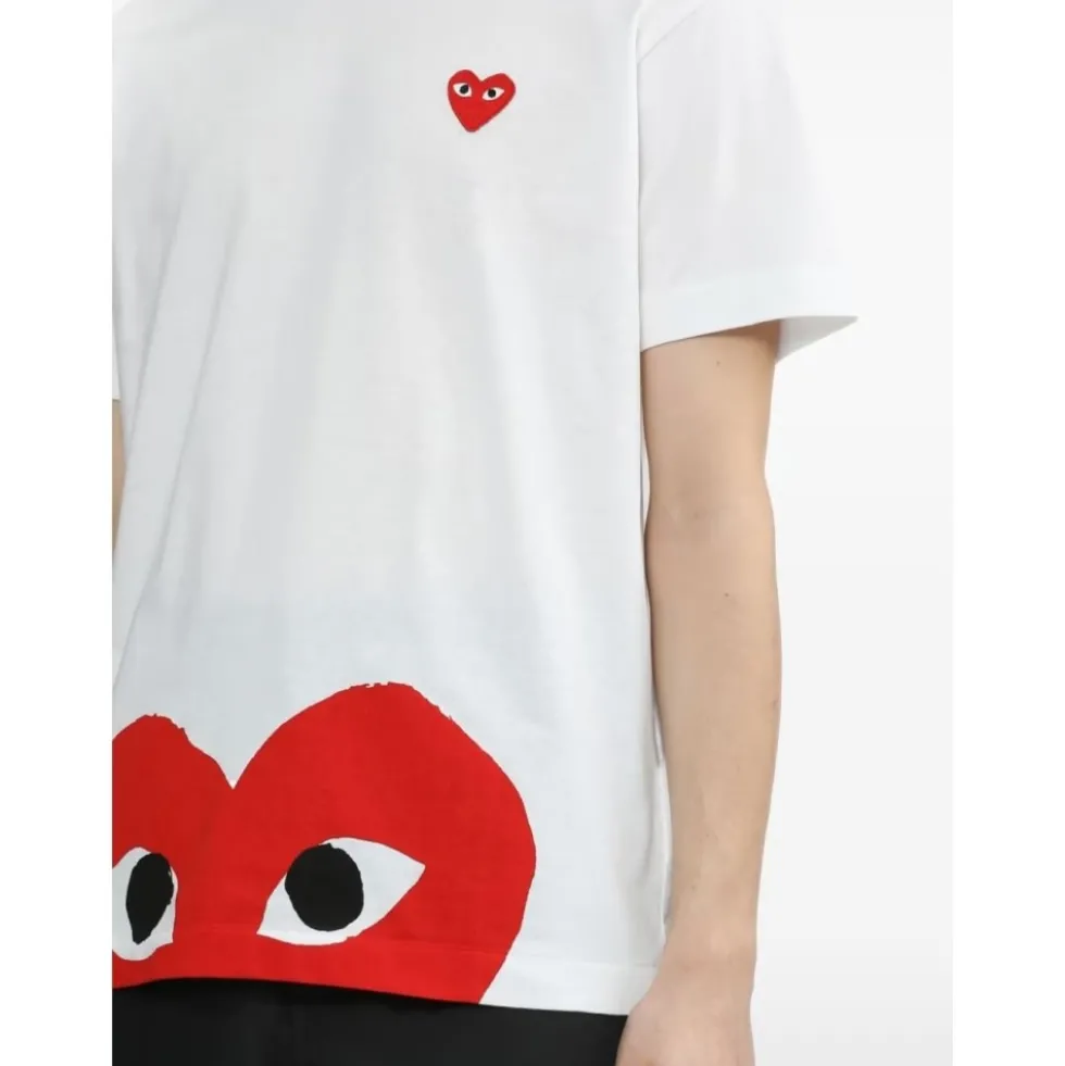 Comme des Garcons T-shirts og Polos Hvid