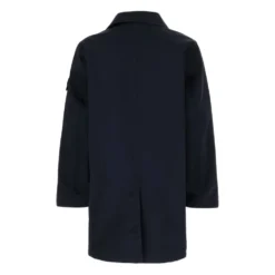 Compass-Badge Button-Up Coat