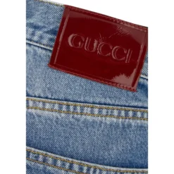 Cotton Denim Pants
