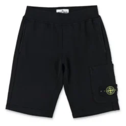 Cotton Fleece Cargo Bermuda Shorts