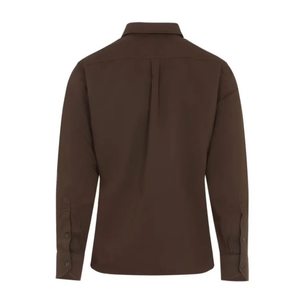 Cotton Linen Drill Military Shirt