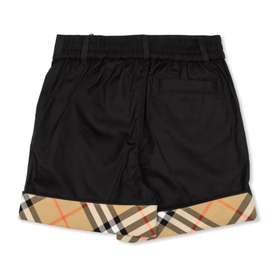 Cotton Shorts med Oprullede Opslag