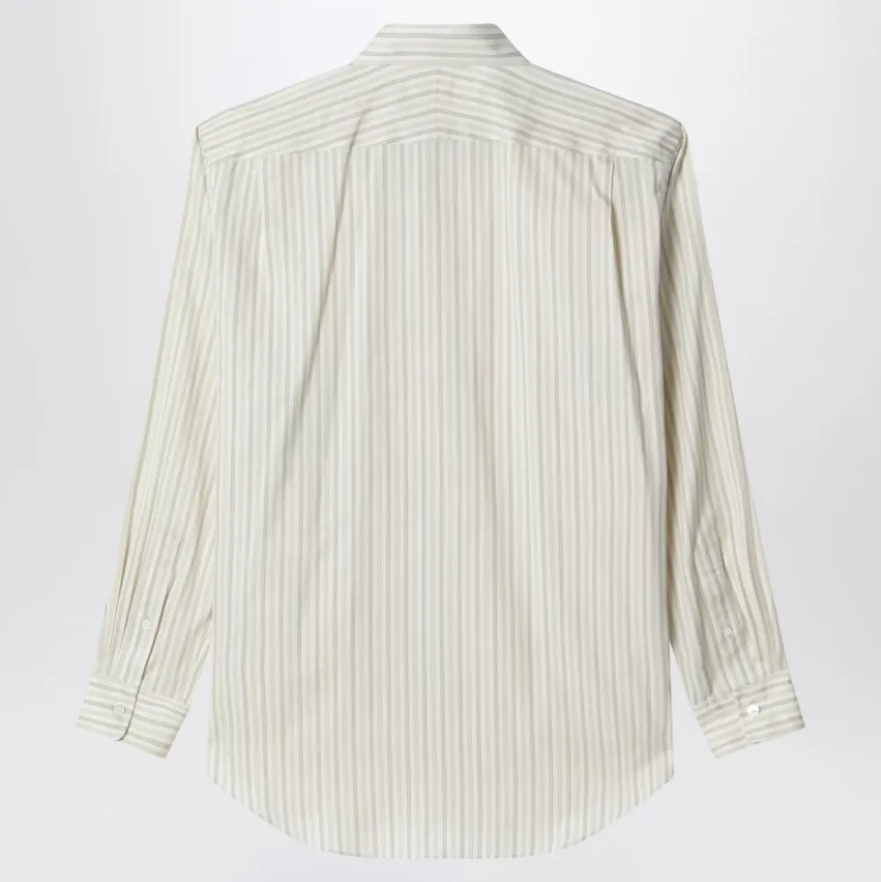 Cotton Silk Stripe Shirt