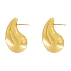 Courage Waterproof Paisley Earring 18K Gold Plating