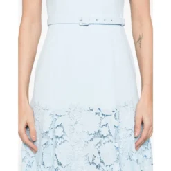 Crepe Flower Midi Dress