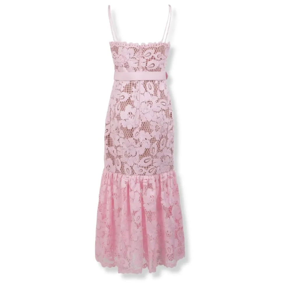 Crochet Lace Midi Dress