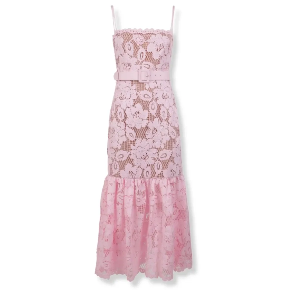 Crochet Lace Midi Dress