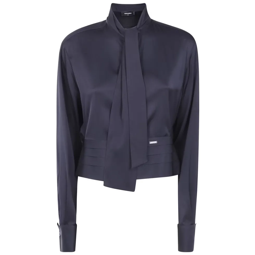 Cropped Tuxedo Skjorte