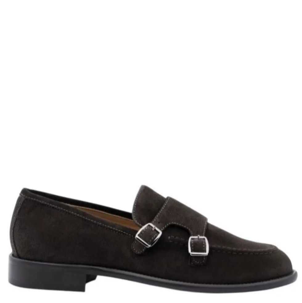 23070-C-VS3.EBONY Loafer med dobbeltspænde