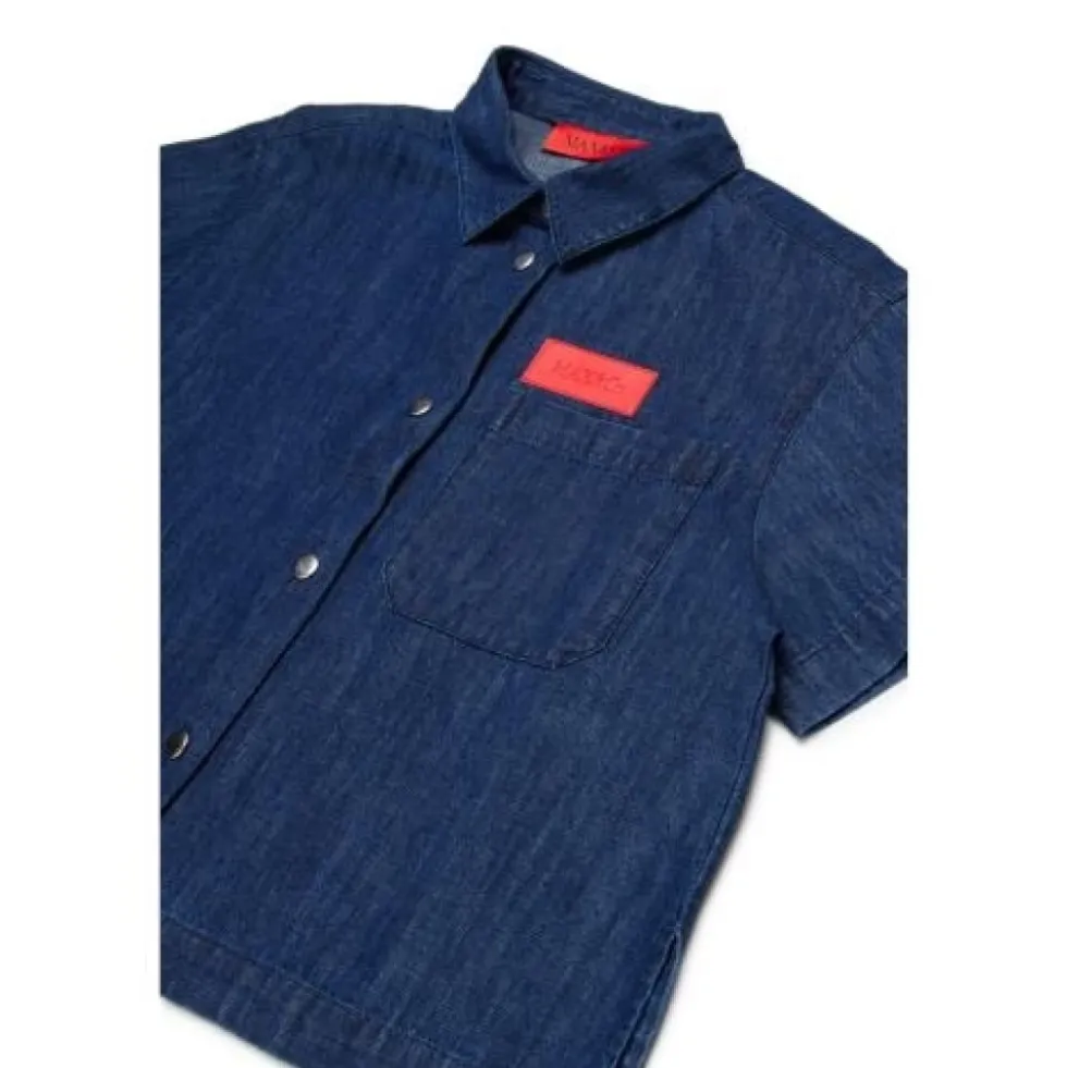 Denimskjorte med logo