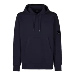Diagonal Fleece Pullover Hoodie