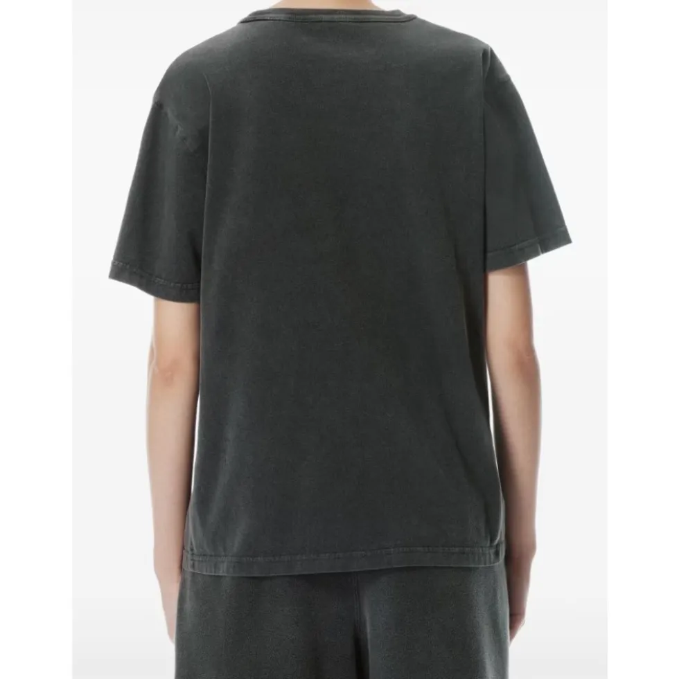 Distressed Logo Bomulds T-shirt
