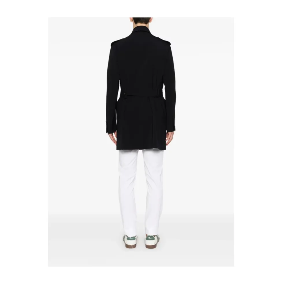 Dobbeltspændt trenchcoat